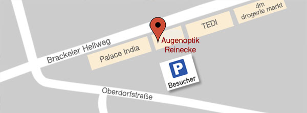 Parkplatz für Optik Reinecke in Dortmund